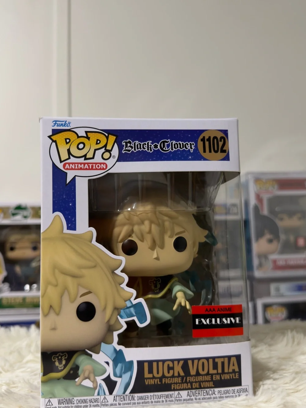 Funko Pop! Animation Black Clover Box Back - Blue Starfield Artwork